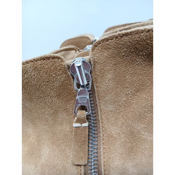 Rag & Bone Margot Suede Boots Shoes Tan Camel US 6 EU 36.5 - Picture 2 of 12